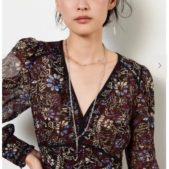 ba&sh Gigi dress in Carbone - Picture 2 of 5